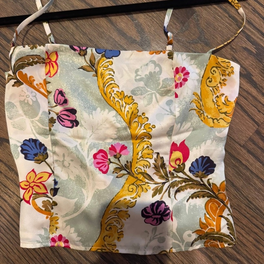 Reformation Multicolor Floral Top